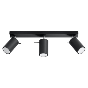 Lustra Ring Negru 45x6x16 cm