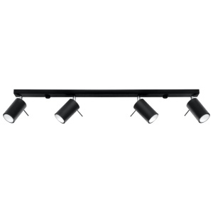 Lustra Ring Negru 80x6x16 cm