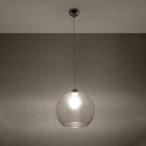 Lustra suspendata Ball Transparent 30x30x120 cm - Img 3