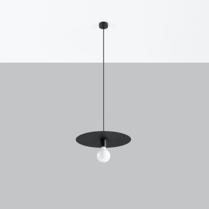 Lustra suspendata Flavio Negru 40x40x105 cm - Img 2