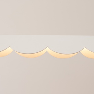 Lustra suspendata LED Biscuit Alb 3000K 131x13x200 cm - Img 5