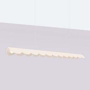 Lustra suspendata LED Biscuit Bej 3000K 131x13x200 cm - Img 2