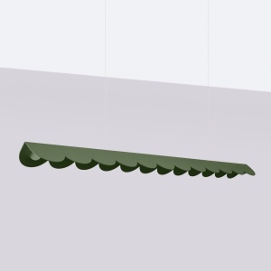 Lustra suspendata LED Biscuit Olive 3000K 131x13x200 cm - Img 2