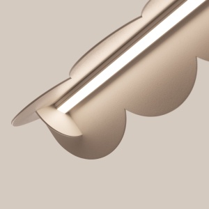 Lustra suspendata LED Biscuit Taupe 3000K 131x13x200 cm - Img 8