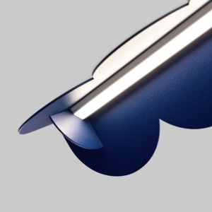 Lustra suspendata LED Biscuit Ultramarine 4000K 131x13x200 cm - Img 6