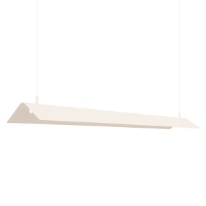 Lustra suspendata LED Elva Bej 4000K 150x27.5x200 cm