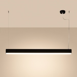 Lustra suspendata LED Farge Negru 4000K 120x8x150 cm - Img 3