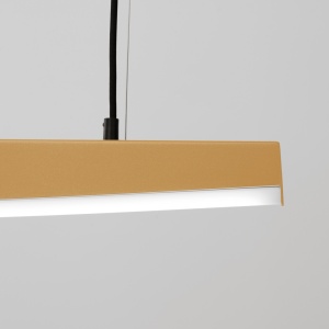 Lustra suspendata LED Jorun 120 Auriu 4000K 120x3x210 cm - Img 5