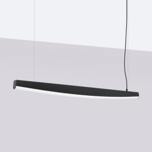 Lustra suspendata LED Jorun 120 Negru 4000K 120x3x210 cm - Img 2