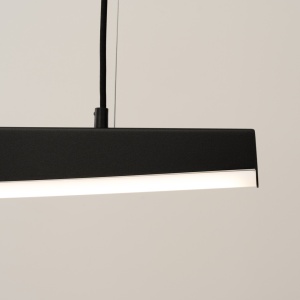 Lustra suspendata LED Jorun 150 Negru 3000K 150x3x210 cm - Img 5