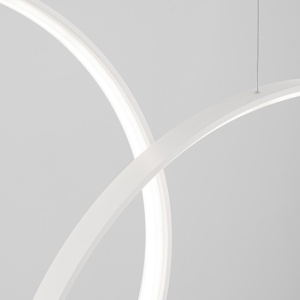 Lustra suspendata LED Rio 3 Alb 4000K 160x20x200 cm - Img 3