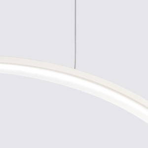 Lustra suspendata LED Rio 55 Bej 3000K 55x16x150 cm - Img 4