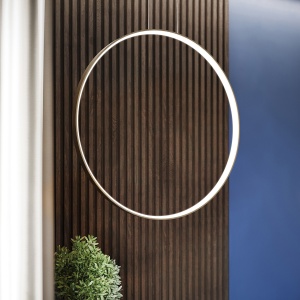 Lustra suspendata LED Rio Auriu 4000K 110x16x150 cm - Img 15