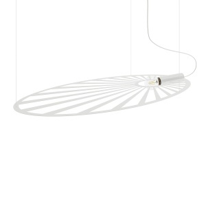 Lustra suspendata Lehdet Alb 110x80x150 cm