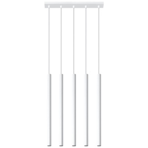 Lustra suspendata Pastelo Alb 45x5x90 cm