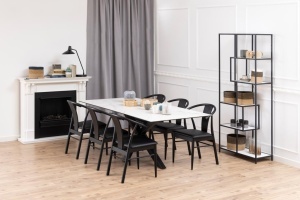 Masa dining Heaven, Alb, 75.5x200x100 cm - Img 2