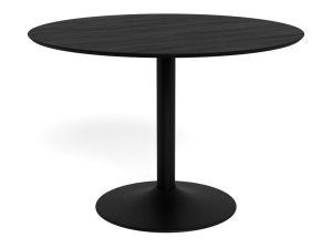 Masa dining Ibiza V1, Negru, 74x110x110 cm - Img 6