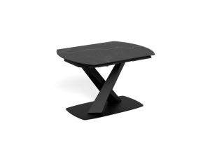 Masa dining Morella, Negru, 77x180x90 cm - Img 3