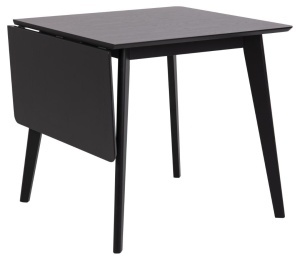 Masa dining Roxby, Negru, 76x120x80 cm - Img 4