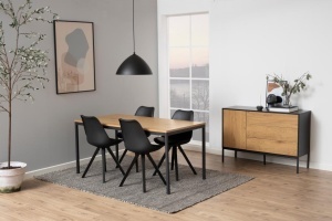 Masa dining Seaford, Natural, 74x160x80 cm - Img 3