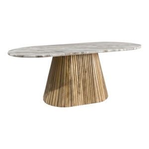 Masuta de cafea, Aithra, Natural, 60x120x45 cm - Img 2