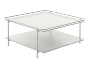 Masuta de cafea YUBA, Gri cald, 75x34x75 cm - Img 4