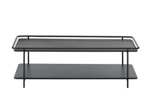 Masuta de cafea YUBA, Negru, 55x34x110 cm
