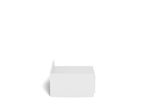 Noptiera Ashlan, Alb, 16.5x40x32 cm - Img 4