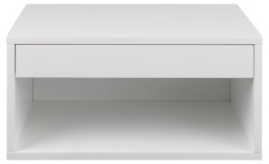 Noptiera Cholet, Alb, 24.5x50x35 cm - Img 3