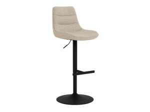 Scaun de bar Adisa, Bej, 95x47x52.5 cm - Img 2