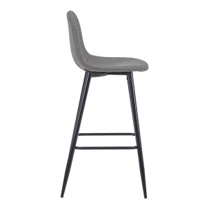 Scaun de bar Bella, Antracit, 41.5x49x108 cm - Img 3