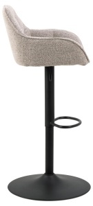 Scaun de bar Brooke V1, Bej, 109x52x52 cm - Img 5