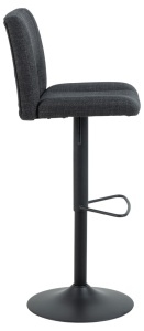 Scaun de bar Sylvia, Gri, 115x41.5x52 cm - Img 4