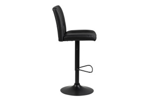 Scaun de bar Sylvia, Negru, 115x41.5x52 cm - Img 5