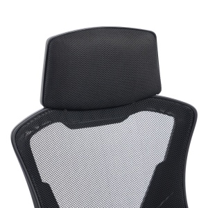 Scaun de birou, Meton, Negru, 60x48x128 cm - Img 8