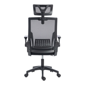 Scaun de birou, Plymot, Negru, 58x48x122 cm - Img 6
