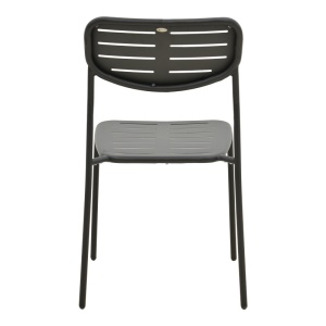 Scaun de gradina Stivuibil, Deraby, Negru, 45.5x52.5x83 cm - Img 6