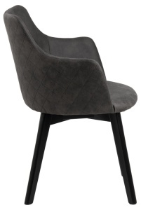 Scaun dining Bella, Gri, 80x62x59 cm - Img 6