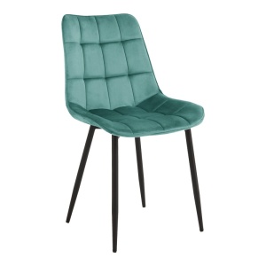 Scaun dining Berne, Negru, 57x53x87 cm