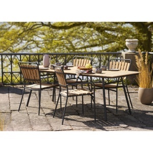 Scaun dining Cleveland, Natural, 58x64x91 cm - Img 3
