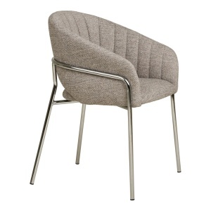 Scaun dining Costa, Gri deschis, 56x60x80 cm