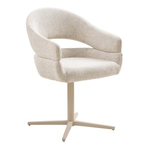 Scaun dining Dover, Bej, 60x58x87 cm - Img 5