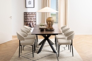 Scaun dining Edina, Bej, 77x56x55 cm