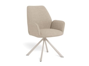 Scaun dining Glenda V1, Bej, 88.5x61x63 cm - Img 2