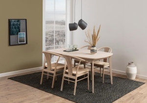 Scaun dining Janik, Alb, 83x54x54 cm - Img 3