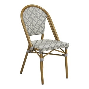 Scaun dining Lauria, Alb, 57x45x88 cm - Img 5