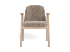 Scaun dining Leo, Alb, 80.5x55.5x57 cm - Img 3