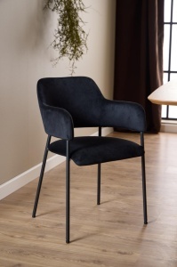Scaun dining Lima, Negru, 82x54x55 cm