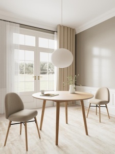 Scaun dining Sophia, Bej, 82.5x54x46 cm