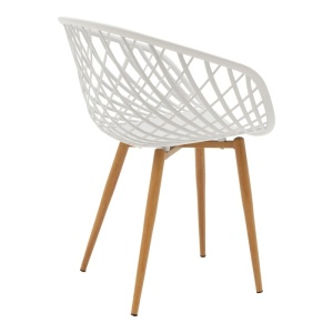 Scaun Ezra Pako Alb 62.5x56x82 cm - Img 2